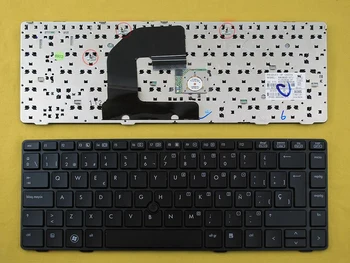 Uus hispaania Teclado Klaviatuur HP Probook 6460b 6465b Must Raam Must Punkti Stick