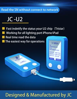 Uus JC U2 Kiip Tristar Tester iPhone/iPad U2 Laadija IC-SN Seerianumber Kiire Detektor Lugeda