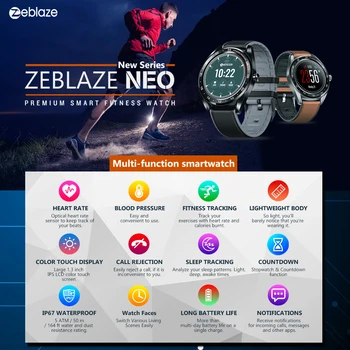 Uus Originaal Smart watch Zeblaze NEO 24/7 Südame Löögisagedus, vererõhk Värvi Puutetundlik Ekraan Smartwatch Veepoo Programmi H Bänd APP