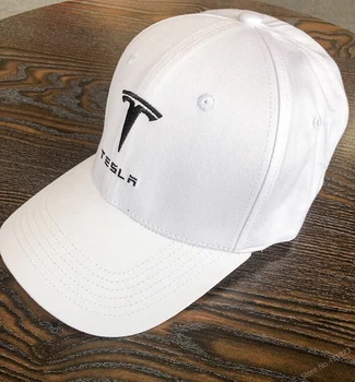 Uus saabuvad stiil 4 aastaaega tahke värviline tikand Tesla baseball cap puuvill ühise põllumajanduspoliitika mütsid reguleeritav auto fännid Mütsid