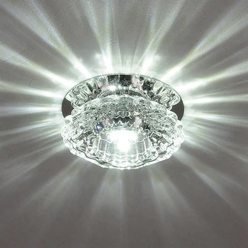 Vahekäiguga Masti LED lakke lamp elutuba crystal koridori vahekäiguga tuled LED laelambid Luces Ees techo Rõdu lamp Veranda l