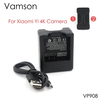Vamson Dual Port Aku Laadija Xiaomi jaoks Xiao yi 4K Action Kaamera rahvusvaheline