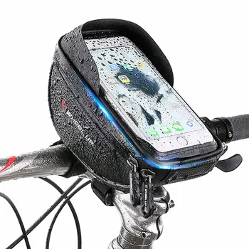 Veekindel Bike Jalgratta Telefoni Juhul Ladustamise Kott Kott Puutetundlik Lukuga Paigaldada Lenkstangi Jalgrattaga Ratsutamine
