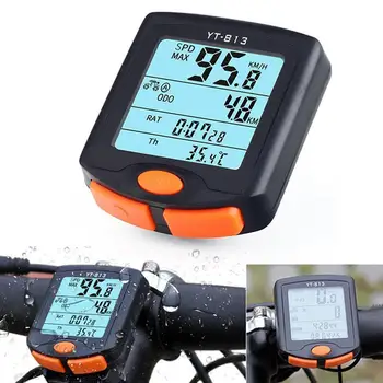 Veekindel Mountain Bike MTB Juhtmeta GPS-LCD Ekraan-Digitaalne Spidomeeter Läbisõidumõõdik Kood Tabel Backlight Jalgrattaga Kiirust Loendur
