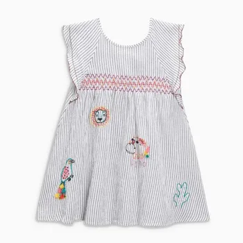 Vähe maven 2020 uued suve beebi tüdrukute riided brändi kleit kids puuvillased triibulised lühikesed varrukad mood kleidid S0711