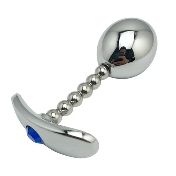 Väike Metal Anal butt plug ehted kristall helmed kegel palli silikoonist muna SM paigalda vibraator dildo Sugu mänguasi mehed naised