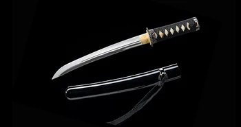Väike Nuga-Jaapani Tanto 1045 Süsinikterasest Teravus-Käsitöö Samurai Mõõk-Kiri Konserviavaja-Topelt Servad