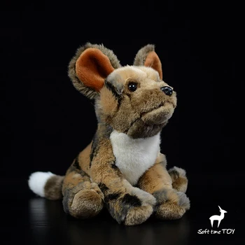 Väike nukk-Aafrika metsik koer nukk simulatsiooni Aafrika hagijas simulatsioon loomade -, plüüš-mänguasi