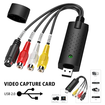 Willkey Kaasaskantav Lihtne ühise Põllumajanduspoliitika USB2.0 Audio-Video-Capture Kaardi Adapter VHS To DVD Video Capture Converter For Win7/8/XP/Vista