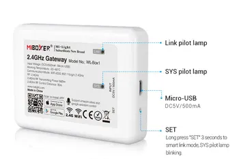 WL-Box1 LED WIFI Töötleja Hääl APP kontrolli amazon alexa Google 2.4 G Wireless WiFi rgb Kontroller Mi Hele LED Valgus