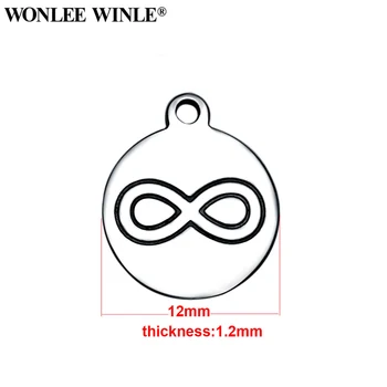 Wonlee Winle DIY 316l Roostevabast Terasest Infinity Armastus Usu Sümbol Algul Võlusid Ripatsid Käevõru, Kaelakee, Ehted Tegemine