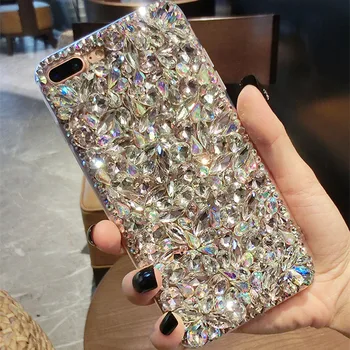 XSMYiss Super Bling Kristall Teemant Case Cover Iphone mini 12 11 Pro Max XS Max XR-X 8 7 6 Pluss