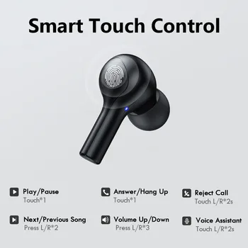 YABA TWS Juhtmeta Kõrvaklapid 9D Stereo Bluetooth Kõrvaklapid Sport Veekindel Peakomplekt, Noise Cancel auriculares inalambricos