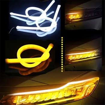 YHKOMS Universaalne päevasõidutuli PÄEVATULED LED Auto Latern, Udutuli Car Styling Led päevavalguses PÄEVATULED Lamp suunatuli Juhend Riba 12V