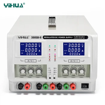 YIHUA 3005D-II Regulaator Laboris DC Toide Dual Channel Triple Väljundvõimsusega 30V 5A Pinge Reguleerivate Toide Reguleeritav