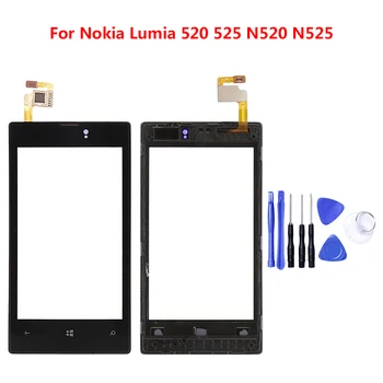 Zerosky For Nokia Lumia 520 525 N520 N525 mobiiltelefon Puutetundlik Paneel Esi Klaas Objektiivi Anduri Asendamine Tasuta Tööriistad