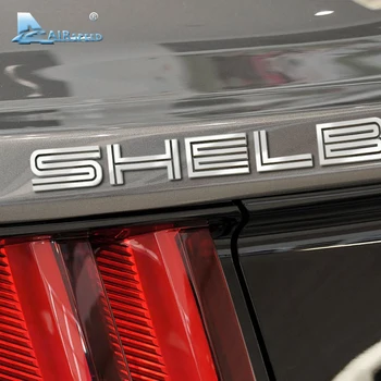 Õhkkiiruse SHELBY Auto Embleemid Kiri Ford Shelby Mustang Cobra GT500 Tagumine Pagasiruumi Decklid Embleem, Rinnamärk Kleebised Auto-styling