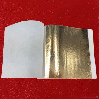 1000 lehed 8X8.5cm Taiwan Gold leaf Champagne gold värvi lehed kuld
