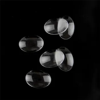 100tk 30mm*40mm Ovaalne Klaasist kivi ümber Cameo Läbipaistev Selge Korter Tagasi Crystal Diy Ehted Tegemine