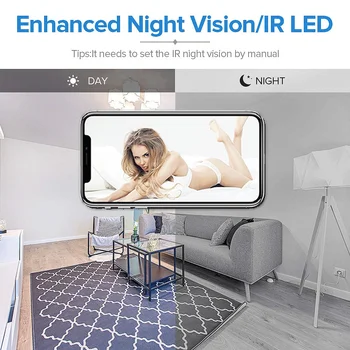 1080P DIY kaasaskantav WIFI mini kaamera toetab remote vaatamine öise nägemise kaamera liikumise kaamera avastamise kaart