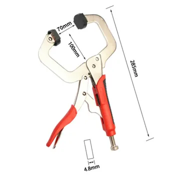 11Inch C-Klamber Locking Plier Puidutöötlemine võtta puff spike Lokaator Grip Vise Lukk, Lõua Pöörlev Pad