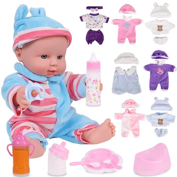12 Tolline Beebi Sündida Nukud Lastele Silikoon Laps Nukk Tõetruu Vastsündinud Mood Baby Doll Mänguasjad Lastele Sünnipäeva Kingitus