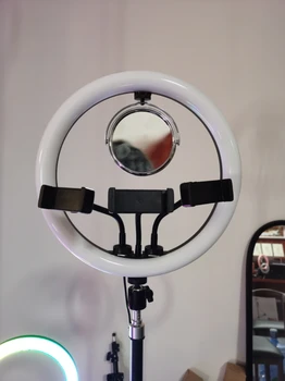12inch 30cm Selfie Hele Rõngas Lambi LED Juhitava Ringi Valgus Statiiv kerge Rõngasvalgusti koos peegli Seista Youtube ' i Live