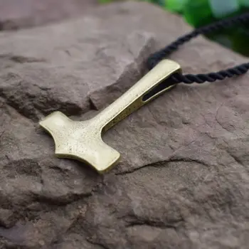 12tk Uus Originaal Thor Hammer Mjolnir Viking Amulett Ripats Kaelakee Haamer Skandinaavia Ripats Norse Talisman SanLan Ehted