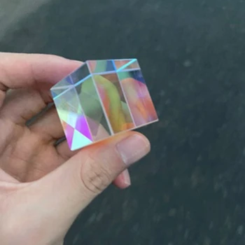 15mm Kuupmeetri Teadus-Cube Optiline Prisma Fotograafia Hexahedral Prisma Kodu Kaunistamiseks Prisma Klaas