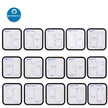 15tk Professionaalne Juhend Pad iPhone X 8P 7P 8 7 6 6S 6SP Magnet Kruvi Valdaja Chart Matt iPhone 11 Pro Telefoni Remondi Tööriist