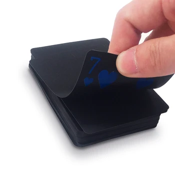 1deck must mängukaarti PVC Plastikust Pokkeri Magic Mängib Kaart Seada Vastupidav lauamäng Texas Magic Box-pakitud 54pcs/tekk