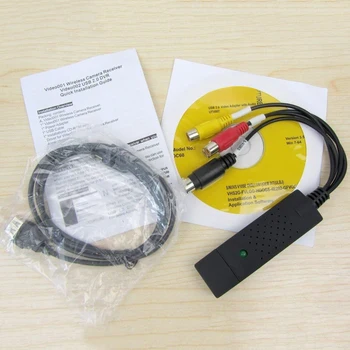1TK PC Adapter USB-Kaablid Easycap USB 2.0 Audio-Video, DVD-VHS Rekord Capture Kaardi Converter