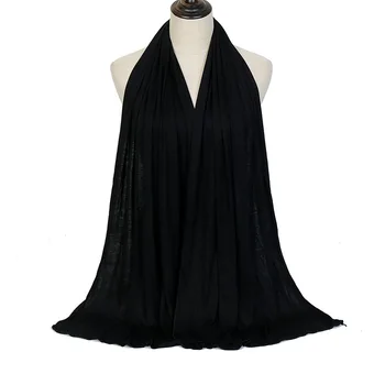 20 Värvid Mood Maxi Modal Sallid Plain Elastne Jersey Hijab Tahke Veniv Peakatet Wrap Snood Foulard Moslemi Sjaal 170*60Cm