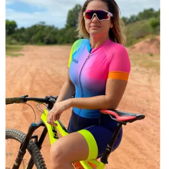 2020XAMA Pro Professional Naiste Triatloni Skinsuit Jalgrattasõit Jersey Komplekti Macaquinho Ciclismo Feminino Bike Riided Geel Kombekas