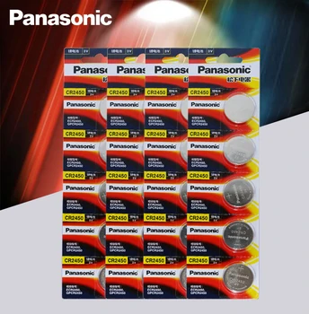 20pcs Originaal Panasonic CR2450 CR 2450 3V Lithium Button Cell Aku Mündi Akud Kellad,kellad,kuuldeaparaadid