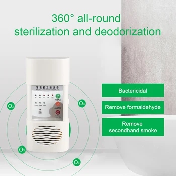 220V Õhu Ozonizer Õhu Puhastaja Kodu Deodorizer Osooni Ionisaator Generaator Steriliseerimine Germicidal Filter Desinfitseerimine Puhastage Tuba