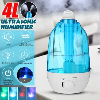 2L/4L Ultraheli Õhu Niisutaja Mini Aroomiga Niisutaja Õhu Puhastaja Koos LED Lamp Niisutaja Kantavate Udu Tegija jaoks Kidsroom