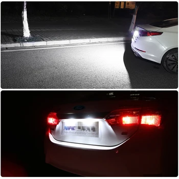 2tk LED Lamp numbrimärgi tuled Veoauto Haagise Tuli Ford Focus 5D Fiesta, Mondeo MK4 C-Max MK2 S-Max Kuga Galaxy kuga