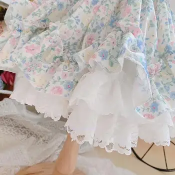 2TK Suvel Lolita hispaania Printsess Kleit Pits Õmblemine Vibu Pall Kleit Vintage Sünnipäev, Lihavõtted Pool Türgi Kleit tüdruk Y3037