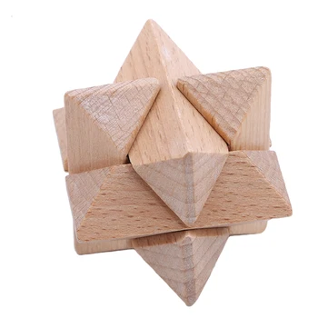 3 TK/Set Täiskasvanud Puidust Puzzle Lukk Mänguasi Kong Ming Lukk Lu Ban Lukk, Puust Kastis kolm-töö Jupiter Püramiid Tetradecahedron