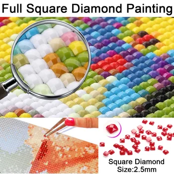 5D DIY Diamond Mosaiik Tikandid Diamond Maali Täis Ruut/Ring Rhinestone Cross-stitch Naljakas Loomade Jõulud Kunst Kingitused