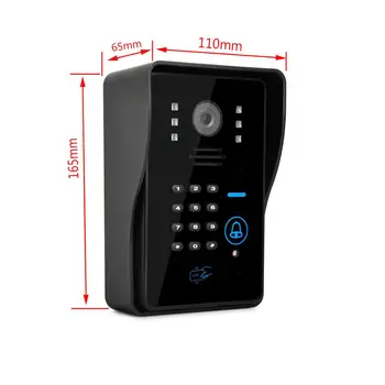 6 keeles lüliti 7 Tolline Juhtmega/WIFI Tuya APP Smart IP Video Ukse telefon Uksekell Intercom Süsteem 1080P Öise Nägemise Kaamera