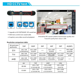 7 tolline IP Kaamera tester 8MP TVI CVI AHD SDI CVBS IP 6 1 CCTV Tester CCTV jälgida turvalisuse kaamera tester HDMI TDR OPM Märgistusgaasi
