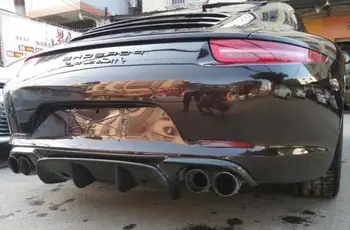 911 Päris Carbon Fiber Front Tagumine Kaitseraud Huule Difuusor Katta Pool Seelik Spoiler Jaoks Porsche 911 991 2012 2013