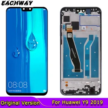 Algne LCD Huawei Y9 2019 LCD Ekraan Puutetundlik Digitizer Eest Naudi 9 Pluss LCD Ekraan JKM-LX1 JKM-LX2 JKM-LX3 LCD