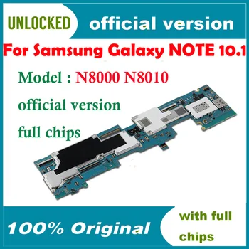 Algne lukustamata mainbaord Samsung Galaxy Note 10.1 N8000 täis kiibid Emaplaadi hea töö Tasuta Shipping
