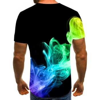 Alta calidad 2020 nueva camiseta de moda tridimensional con estampado 3D, camiseta con laama hea