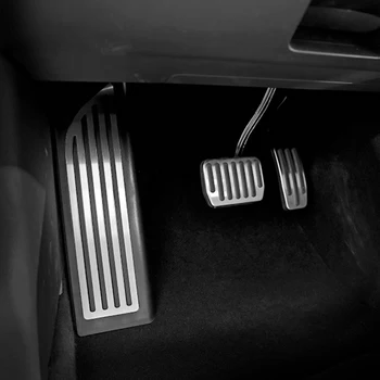 Alumiiniumist Pedaali Jaoks Tesla Model 3 Kiirendi gaasiküte piduripedaal Ülejäänud Pedaali Padjad Katavad Matid Tarvikud Car Styling