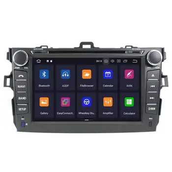 Android10.0 4G+64GB Auto Multimeedia mängija, GPS-Toyota Corolla 2007-2013 Raadio, Video Mängija, GPS Navigatsioon juhtseade Video Uni