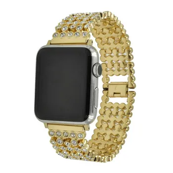 Apple Watch Band Seeria 6/5/4/3/2/SE Tüdrukud/Naised Tähine Teemant Mood Rihm Metallist Käevõru iWatch 40/44mm 38/42mm Vöö